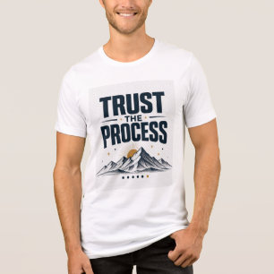 Vertrau dem Prozess Inspirativer Berg Wachstum Mi Tri-Blend Shirt