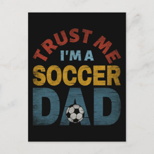 VERTRAU MIR ICH BIN EIN FUSSBALLVATER POSTKARTE
