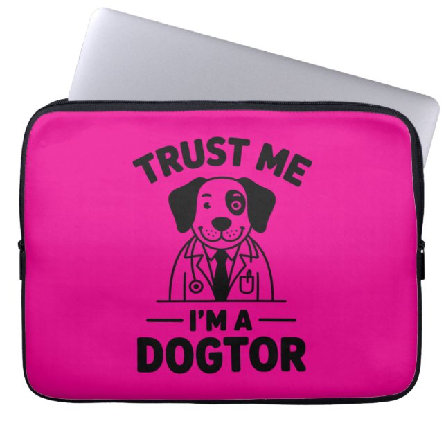 Vertrau mir, ich bin ein Hundtor Laptopschutzhülle (Vorderseite)