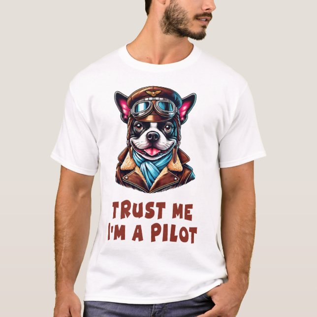 Vertrau mir, ich bin Pilot T-Shirt (Vorderseite)