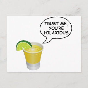 Vertrau mir -Tequila Postkarte