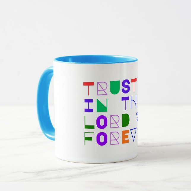 Vertraue auf den Herrn Christlich Tasse (Vorderseite Links)