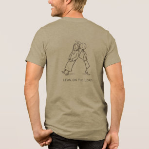 Vertraue auf den Herrn Lustiges Jesus-Strichmännch Tri-Blend Shirt