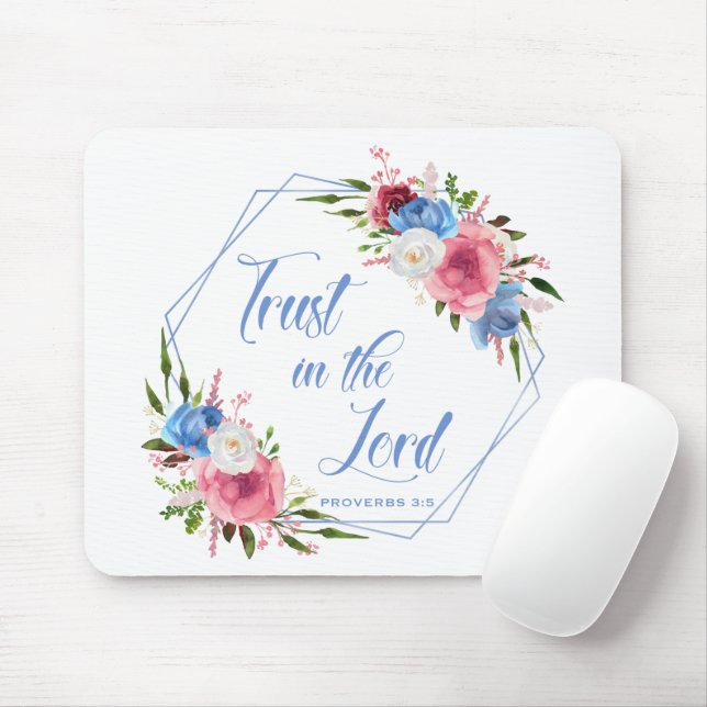 Vertraue auf den Herrn Mousepad (Mit Mouse)