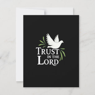 Vertraue auf den Herrn Weiße Taube Christliche Fla