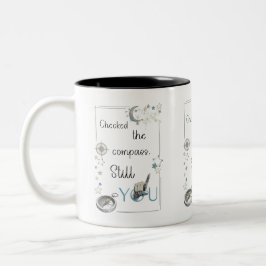 Vertraue deinem inneren Kompass. Selbstfürsorge-Af Zweifarbige Tasse