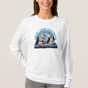 Vertraue Deinen Instinkten Arktiswolf-Abenteuer-Ku T-Shirt