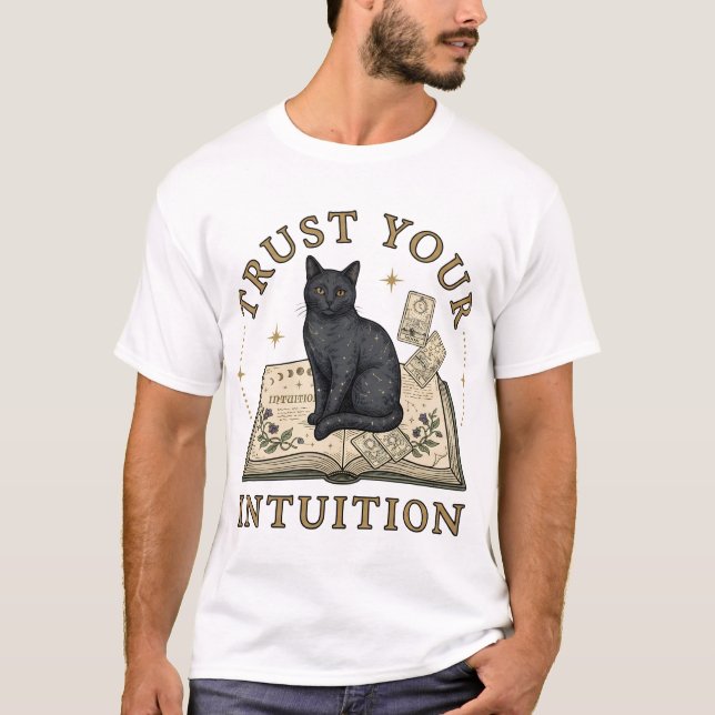 Vertraue Deiner Intuition Schwarze Katzen Buch Top (Vorderseite)