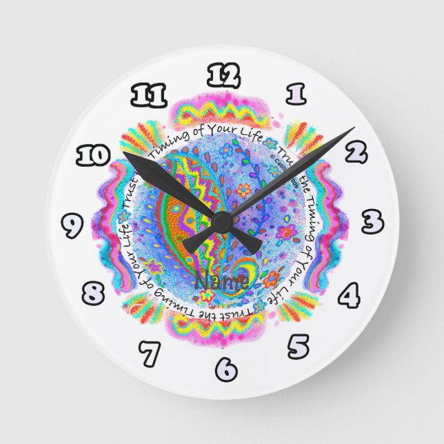 Vertraue dem Timing  Uhr (Vorderseite)
