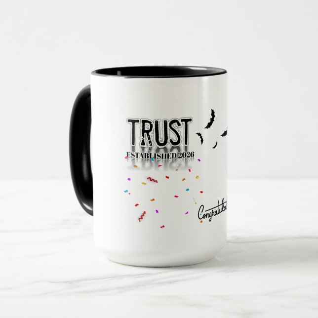 Vertraue der Reise Kaffeetasse - Inspirierende Ker (Vorderseite Links)