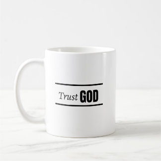 Vertraue Gott Christlicher Spruch Glaube Minimalis Kaffeetasse
