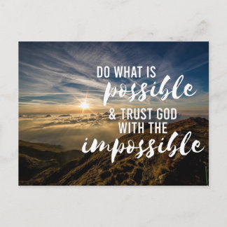 Vertraue Gott, der Christlich Inspiriere Postkarte