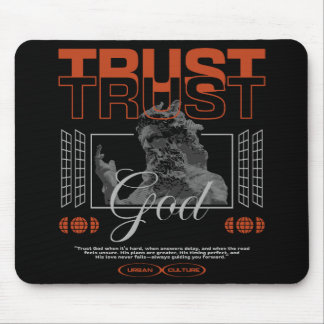 Vertraue Gott  Mousepad