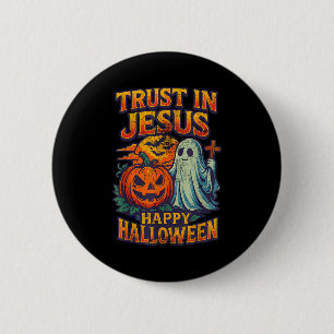 Vertraue in Jesus Süßer Christlicher Vintage-Hallo Button