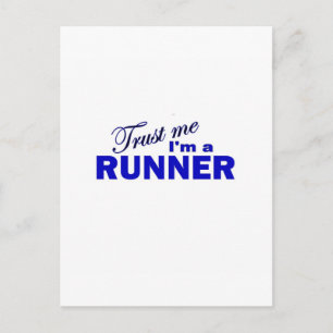 Vertraue mir, dass ich ein Runner bin Postkarte