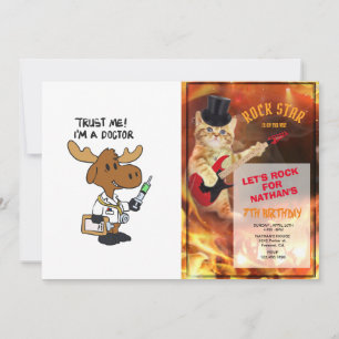 Vertraue mir! i.m á Arzt   Hintergrundfarbe auswäh Einladung