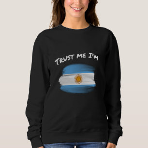Vertraue mir, ich bin Argentinier - Vintage argent Sweatshirt