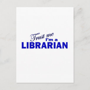 Vertraue mir, ich bin Bibliothekar Postkarte