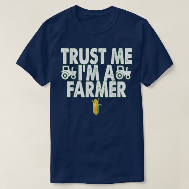 Vertraue mir, ich bin ein Bauer Funny Farm T-Shirt (Design vorne)