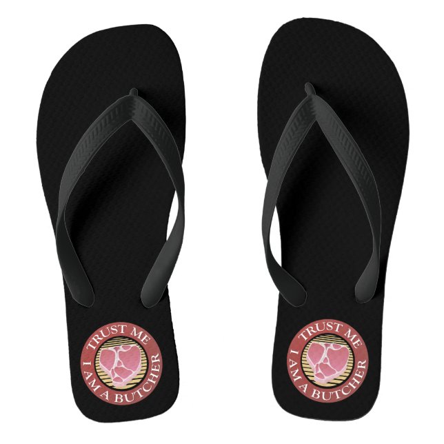 Vertraue mir, ich bin ein Butcher-T-Bone Flip Flops (Fußbett)