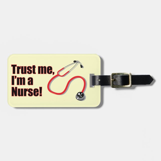 Vertraue mir, ich bin ein Gepäckanhänger für Krank (Vorderseite horizontal)