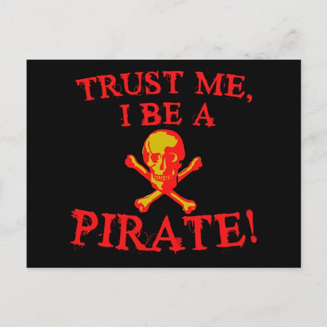 Vertraue mir, ich bin ein Piratenjäger von Shirts  Postkarte (Vorderseite)