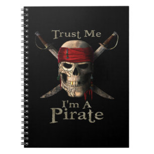 Vertraue mir, ich bin ein Piratenschädel und Schwe Notizblock
