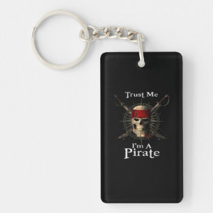 Vertraue mir, ich bin ein Piratenschädel und Schwe Schlüsselanhänger
