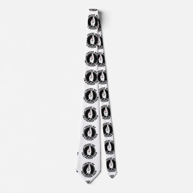Vertraue mir, ich bin Gitarrenbauer Krawatte (Vorderseite)