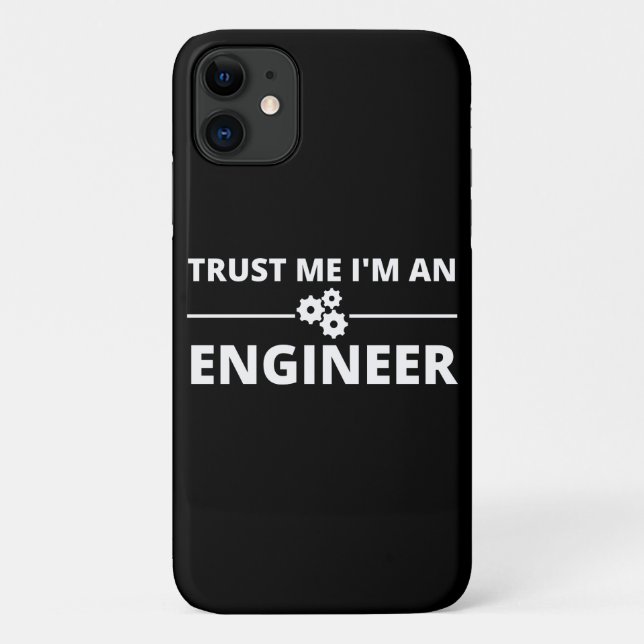 Vertraue mir, ich bin Ingenieur Case-Mate iPhone Hülle (Rückseite)