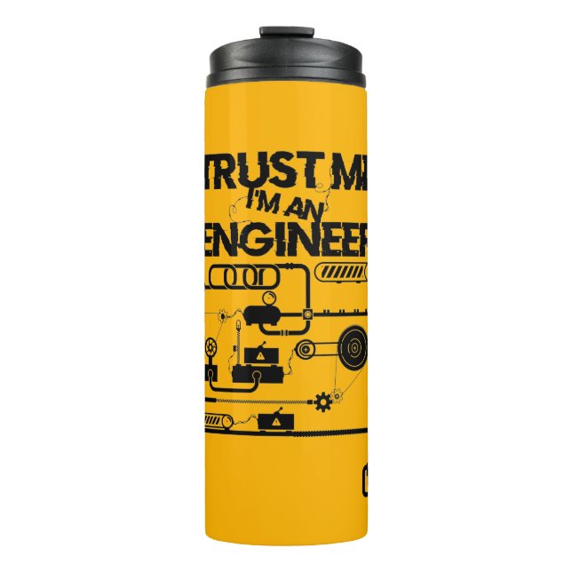Vertraue mir! Ich bin Ingenieur Thermosbecher (Vorderseite)
