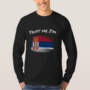 Vertraue mir, ich bin Serbisch - Vintage Flagge Se T-Shirt