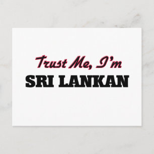 Vertraue mir, ich bin Sri Lanker Postkarte