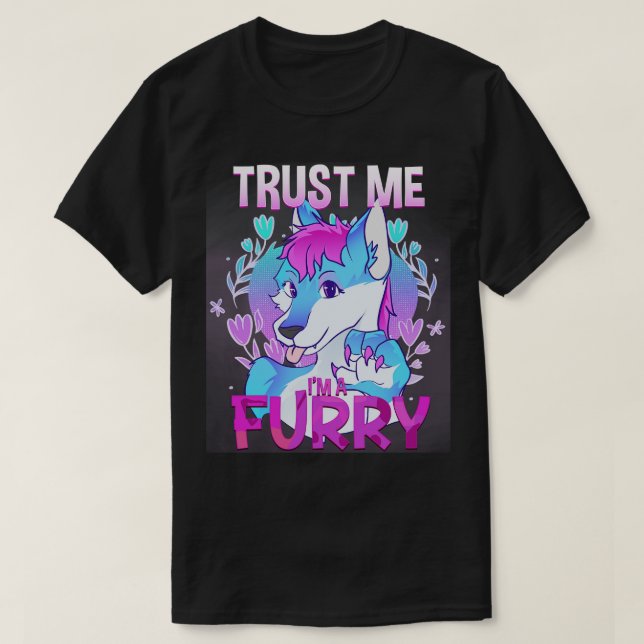 Vertraue mir Im a I Furries Cosplay Fandom 12 T-Shirt (Design vorne)