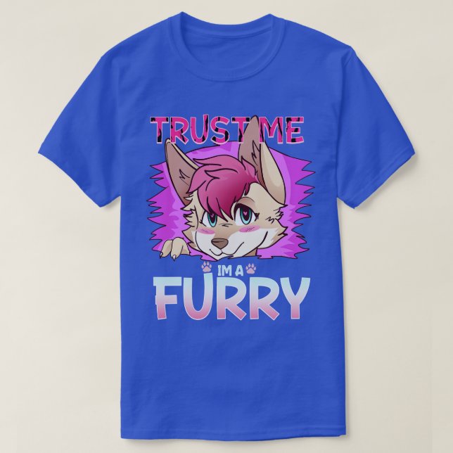 Vertraue mir Im a I Furries Cosplay Fandom 14 T-Shirt (Design vorne)
