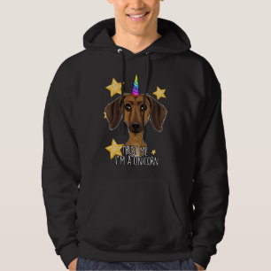 Vertraue mir im a Unicorn I Funny Dackel Hoodie