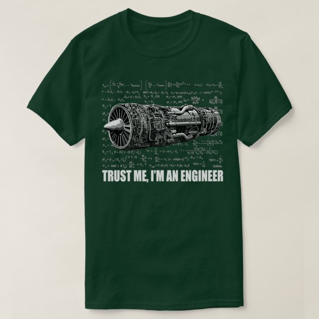 Vertraue mir Im Ingenieur 2 T-Shirt (Design vorne)