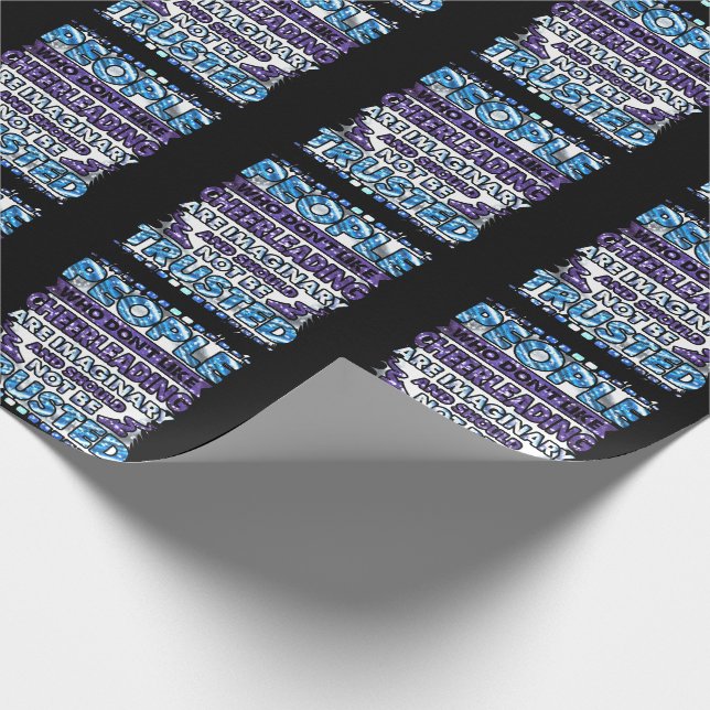 Vertraue nicht Menschen, die nicht gerne Cheerlead Geschenkpapier (Ecke)