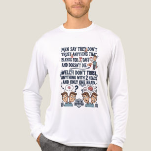 Vertraue nie zwei Köpfen mit einem Gehirn Tri-Blend Shirt
