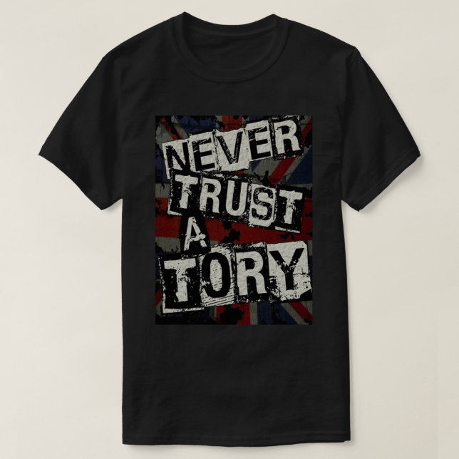 Vertraue niemals einer Geschichte T-Shirt (Design vorne)