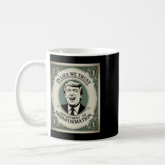 „Vertraue Niemandem“ - Trump-Banknoten-Parodie _1 Kaffeetasse