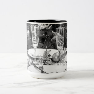 ****VERTRAUEN AUF CHAMPAGNE**** ZWEIFARBIGE TASSE