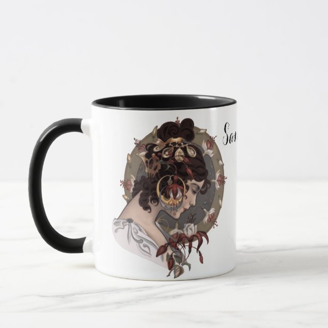 Vertrauen (ca. 1902). (PERSONALISIERE) Tasse (Links)