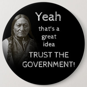 Vertrauen der Regierung Button