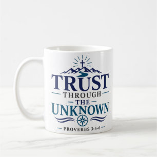 Vertrauen durch die unbekannte christliche Hoffnun Kaffeetasse