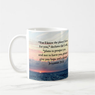VERTRAUEN IM JEREMIAH 29:11 SONNENVERSE TASSE