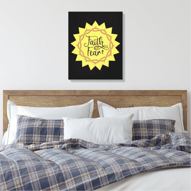 Vertrauen in Angst Leinwanddruck (Insitu (Schlafzimmer))