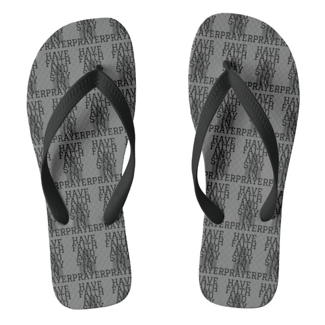 Vertrauen in das Gebet kühne G/B Allround-Unisex Flip Flops (Fußbett)