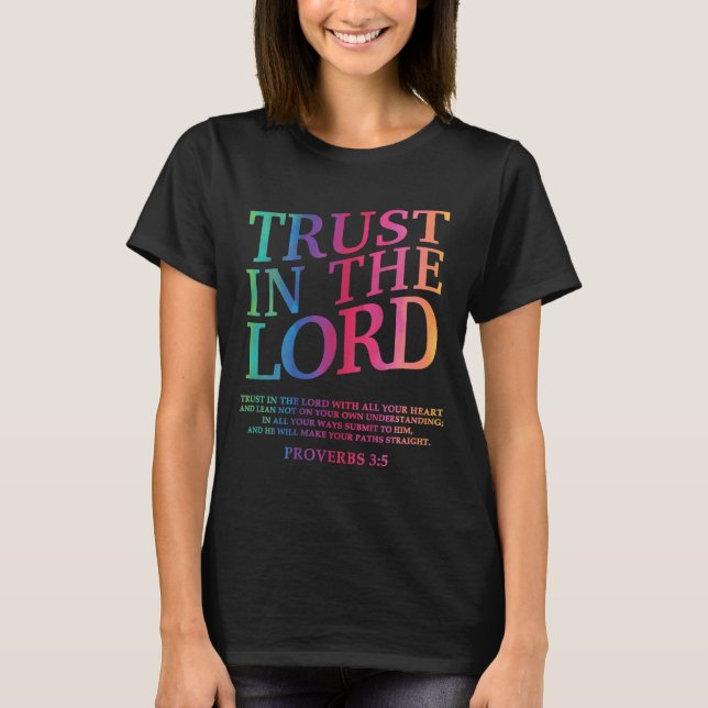 Vertrauen in den Christlichen Herrn Jesus Gott Sch T-Shirt (Vorderseite)