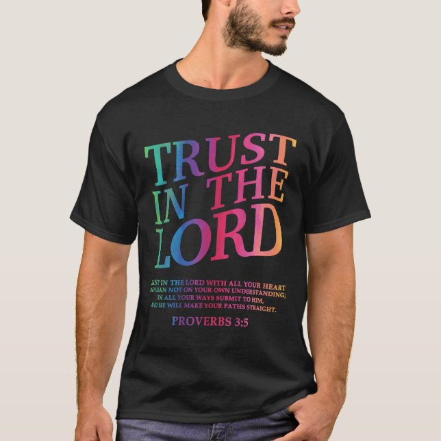 Vertrauen in den Christlichen Herrn Jesus Gott Sch T-Shirt (Vorderseite)